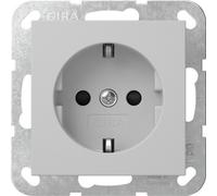 Gira SCHUKO-Steckd. SP o.Kr. Système 55 Gris m 4755015