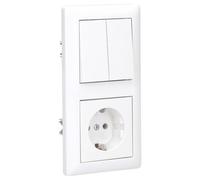 Gira Serie Standard 55 Set complet de prises Blanc pur brillant
