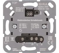 Gira Système 3000 Élément de commutation électronique 540500, Bouton + interrupteur, Argent