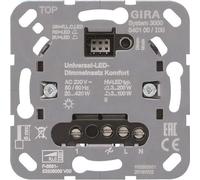 Gira Système 3000 Universal LED 540100 Insert variateur confort, Bouton + interrupteur, Gris