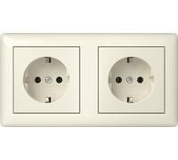 Gira Système 55 Prise Double Avec Terre - 492501