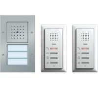 GIRA Türsprechanlage Kabelgebunden Komplett-Set 2 Familienhaus Aluminium