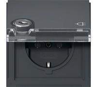 Gira TX44 Prise SCHUKO Extérieure Verrouillable Avec Espace Pour Étiquette - 446767