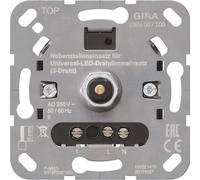 Gira Variateur rotatif LED universel 238900 Utilisation poste secondaire, Bouton + interrupteur