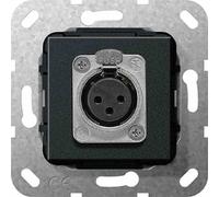 GIRA XLR femelle série D insert noir mat 566710 (566710)