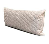 Giraffenland Coussin à l´épeautre Bio 40x80cm Tissu matelassé Blanc, Directement rempli de balles d´épeautre Issue de l´Agriculture Biologique contrôlée