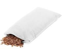 Giraffenland Coussin aux balles d´épeautre Biologique 40x20cm avec Fermeture à glissière, 20 x 40 cm Tissu Blanc en Coton sergé; avec enveloppes d´épeautre Biologique