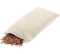 Giraffenland Coussin aux balles d´épeautre Biologique 40x20cm avec Fermeture à glissière, 20 x 40 cm Tissu Blanc cassé (écru) en Coton sergé; avec enveloppes d´épeautre Biologique
