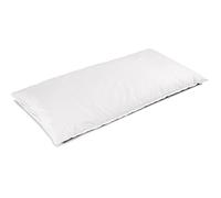 Giraffenland Coussin de positionnement, Oreiller 60x30cm Coussin rempli de Billes de polystyrène, 1-2mm, avec Fermeture à glissière, Couleur: Blanc