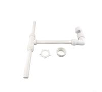 Girftong Fontaine cascade double jet avec vanne de contrôle réglable, arroseur à 2 jets pour le refroidissement et la décoration de la piscine, accessoire de jardin en PVC
