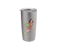 Girl Super Hero Fly High Thunder Strike Gobelet isotherme en acier inoxydable double paroi