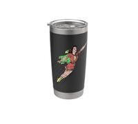 Girl Super Hero Fly High Thunder Strike Gobelet isotherme en acier inoxydable double paroi