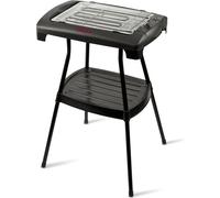 Girmi BQ22 Barbecue électrique 2000W grille en acier inoxydable 34x24,5cm sans fumée réglable