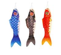 Girouette à suspendre - Wolkensturmer - Koi Poisson - Noir - 90 cm