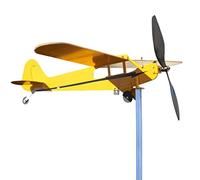 Girouette d'avion Piper-J3- , girouette pour jardin, toits en métal, moulins à vent faits à la main, pour les amateurs d'air