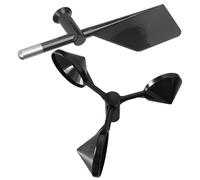 Girouette de Remplacement pour Station Météo Extérieure, ABS Noir | Structure, Deux Tailles Standard, Usage Extérieur, Pièces de Réparation pour Anémomètre