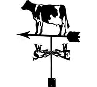 Girouette de toit en forme de vache - Outil de mesure vintage - Pour abri de jardin, jardin, cour, grange