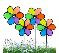 Girouette Décorative - Décoratifs pour Extérieur,4 Pièces Tourniquets Arc-en-à Motif Fantaisie Décor pour Balcon et Jardin