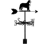 Girouette décorative en métal exquise en métal creux en forme d'animal pour toit de cour, jardin, ferme, girouette décorative avec support décoratif pour chien, facile à utiliser, bouvier bernois - D