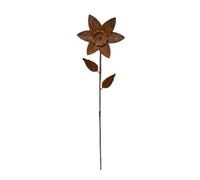 Girouette Décorative Fer Rouillé Style pour ancien Girouette | Design pour fleur unique, rotation gracieuse, ambiance apaisante, style antique, bronze vieilli