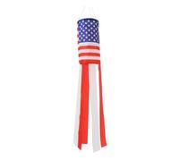Girouette Drapeau Américain Suspendue en Polyester, Décor Patriotique | Manche à Air du Jour de L'indépendance, Forme Spéciale, pour Écoles et Événements Sportifs