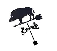 Girouette en forme de cochon pour espace extérieur, haute visibilité, assemblage facile pour décoration de jardin extérieur, décoration de jardin facile à installer