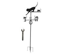 Girouette, girouette de Direction du Vent, Souris de Chat exquise résistante à l'usure Attrayante Polyvalente pour la décoration de Jardin