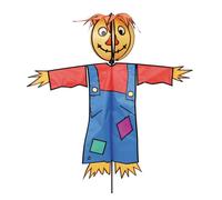 Moulin à vent épouvantail Billy - INVENTO - Hauteur 75cm - Largeur 40cm