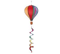 Girouette HQ Kites Hot Air Balloon Rainbow Multicolore 28x104 cm