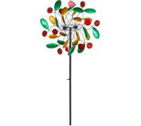 Girouette HQ Metal Wind Spinner: Paddle Wheel Duett 110228 Multicolore 36 x 122 cm