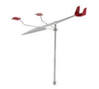Girouette Marine, Indicateur de Direction du Vent, Girouette Météo en Acier Inoxydable 304, Indicateur de Vent avec Réflecteur Lumineux et Pointe Anti-Oiseaux pour Yacht,