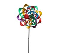 Girouette métallique décorative - Icare - Fleur double arc en ciel MULTI-COLOUR G