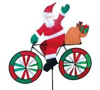 Premier Kite PKBISAN_GPETIT Girouette Père Noel à Vélo, Multicolore, 52 x 8 x 110 cm