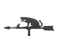 Girouette Souris Chat Silhouette de Girouette Indicateur de Direction Du Vent DCoratif de Jardin pour Ferme de Cour PZCC