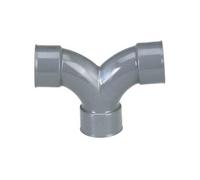 Girpi - Coude double à 87°30 femelle/femelle/femelle Ø 32 mm