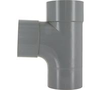 Girpi - Té d'évacuation à 87°30 mâle/femelle Ø 125 mm | Raccord PVC gris en T - Mâle / femelle - Diamètre 125 mm - Double emboîtage - Girpi