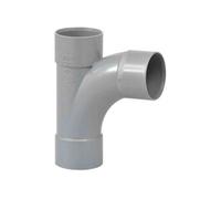 Girpi - Té d'évacuation pied de biche à 87°30 femelle/femelle Ø 40 mm
