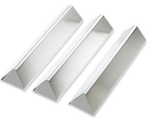 GIRXZYBX 7635 38,9CM Barres d'aromatisation en acier inoxydable pour Weber Spirit I & II 200 e210 e220 s210 S220 Couvercle de brûleur pour Wever e210 Aroma flavorizer bars