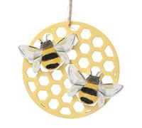 Gisela Graham Décoration Abeille de Pâques et nid d'abeille