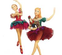 Gisela Graham Lot de 2 Casse-Noix Clara Ballerine Décoration d'arbre de Noël Neuf