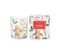 Gisela Graham Petite bougie décorative de Noël pain d'épices et sucre d'orge