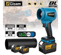 Gismis 400 M/S 3000 W ventilateur Turbo sans brosse haute puissance souffleurs d'air électriques ventilateur à Jet outil de poussière de feuilles de neige pour broche de batterie Makita No Batter No C