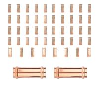 Gisruao Lot de 50 raccords à sertir en cuivre de 1-1/2" avec Extension, sans butée, pour la réparation de tuyauterie et Les systèmes de Chauffage, Ventilation, climatisation et plomberie.