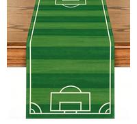 GisWell Chemin de table décoratif - 40 x 140 cm - Thème football - Pour Super Bowl, fêtes à thème, événements sportifs et salon
