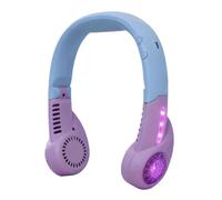 Gitekain Ventilateur de cou rechargeable avec lampe LED sans pale portable