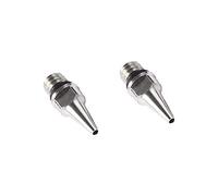 Gitohoni 2 Pièces Buse Aérographe Accessoires Pièces Remplacement Pulvérisation Métal Qualité Rangement Pratique Utilisation Professionnelle Adapté pour Peintu, 0.3mm