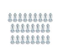 Gitohoni 25 Pièces Écrou à Pétales Cheville Dowel Expansion Métal Carbone Installation Polyvalente Convient Fixation Murs Intérieurs Support Tableau Pose Lumin