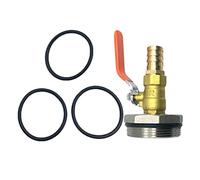 Gitohoni 4 Pièces Vanne Bidon Tonneau 58mm Adaptateur Métal Anticorrosion Résistant à l'acide et à l'huile Convient Au Transfert de Liquides Industrie Chimique, Tout Droit