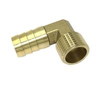 Gitohoni Adaptateur de Tuyau D'Arrosage à Angle Droit Laiton Raccord Rapide Fileté Connecteur Coude Air Jonction En Forme de L En Laiton pour Tuyaux Adapté Pou, 20mm x 16mm