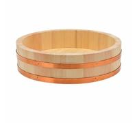 Gitohoni Bassine à Riz avec Spatule Traditionnel, 48x12cm | Récipient à Mélanger le Riz à Sushi, Élégant, Plat à Sushi En Bois